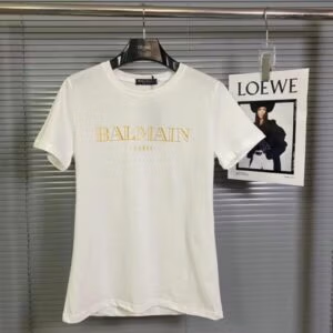 BALMAIN Holographic Logo T-Shirt