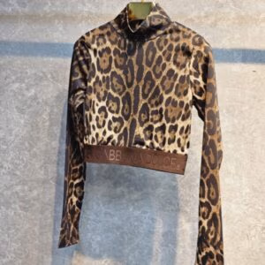 DOLCE & GABBANA Leopard Print Track Suit Shirt