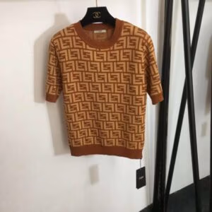 FENDI Monogram FF Stretch-Knit T-Shirt