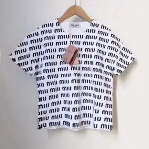 Miu Miu Logo Print T-Shirt