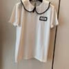 MIU MIU Style Shirt Collar T-Shirt