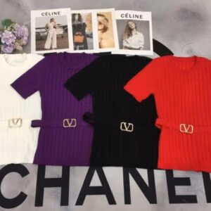 CHANEL Casual Puff Sleeve T-Shirt
