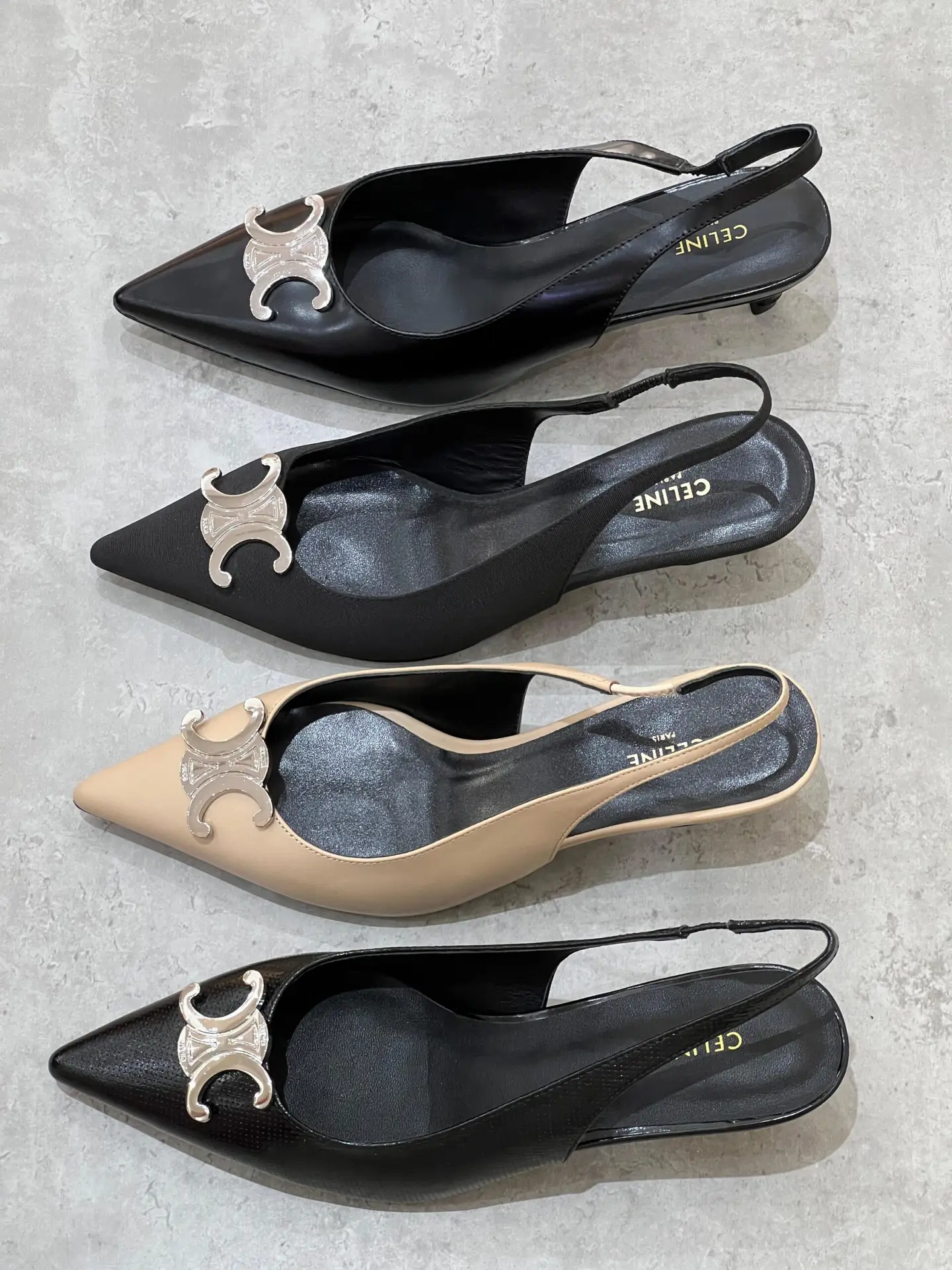 CELINE Alma Triomphe Slingback Heel CELINE Alma Triomphe Slingback Heel