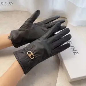 CELINE Winter Buckle Gloves