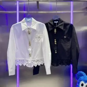 CHANEL White Lace Shirt for Women