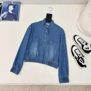 CHANEL Denim Blue Jacket For Women