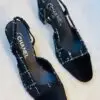 Chanel Tweed Slingback Sandal