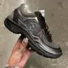 CHANEL Taupe & Charcoal Sneakers