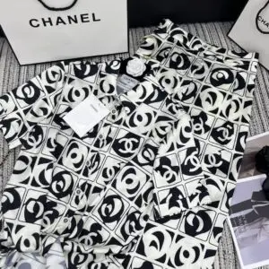 CHANEL Printed Front Open Night Suits