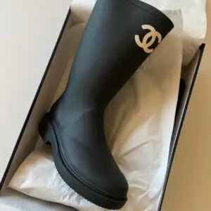 CHANEL Rubber Rain Boots