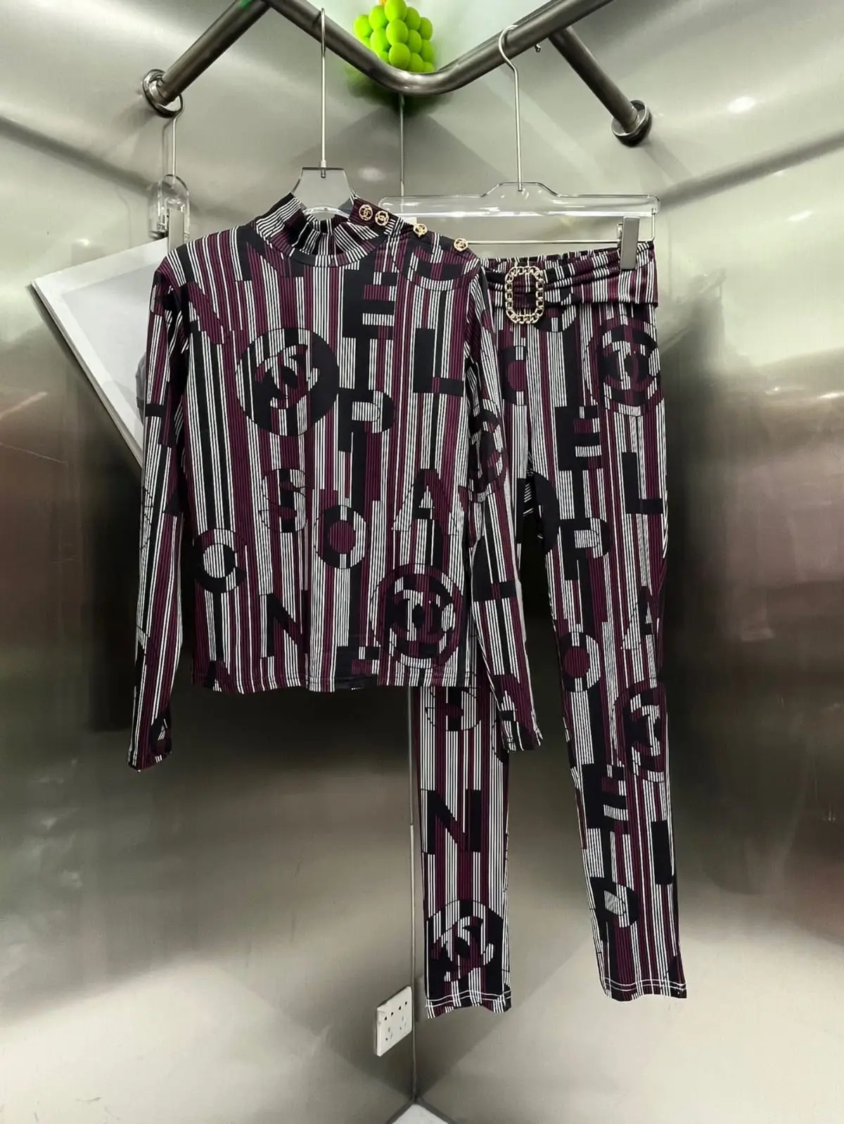 CHANEL printed cord set CHANEL printed cord set