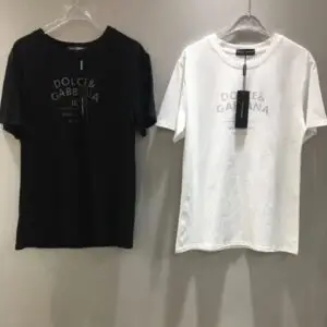 Dolce & Gabbana Embroidered Logo Cotton T-Shirt