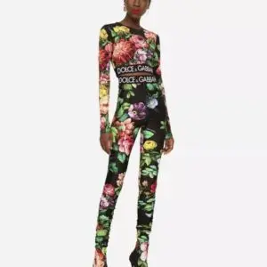 D&G Print Turtleneck Jumpsuit