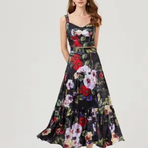 D&G Floral Embroidered Lehenga Set