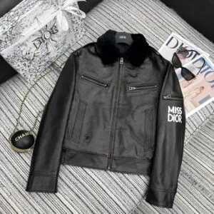 DIOR Leather Bomber Jacket