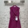 DIOR Notched Lapel Blazer Dress