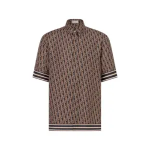 DIOR OBLIQUE PIXEL SHORT-SLEEVED SHIRT