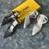 FENDI Colibri Micromesh Slingback Heels