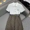 Fendi Kids FF-Print Striped Dress