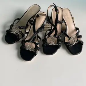 GUCCI Crystal-Embellished High Heel Sandals