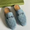 Gucci Princetown GG Denim Loafer Mules