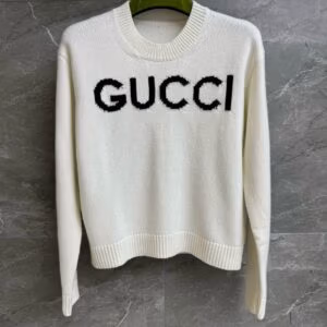 Luxury Logo Wool Sweater