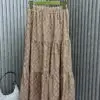 GUCCI Floral Print Silk Maxi Skirt