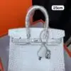 HERMES Leather Platinum Bag
