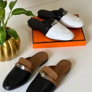 HERMES Kelly Buckle Mule