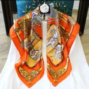 HERMES Silk Scarf