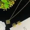 LOEWE Anagram Pendant Brass Chain