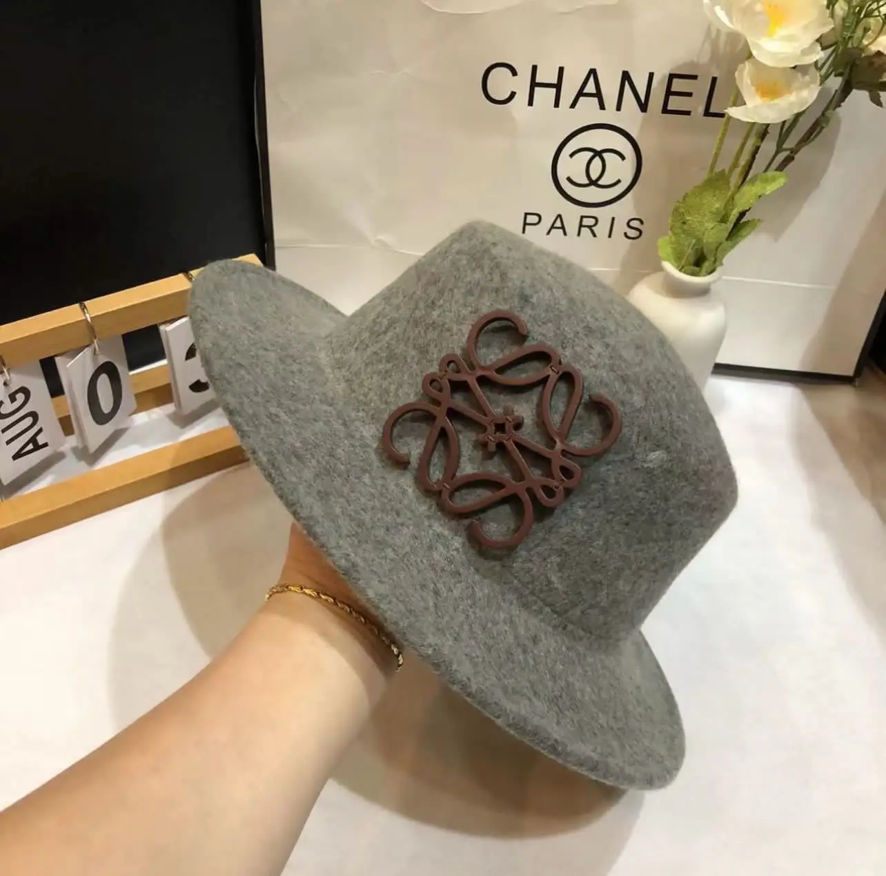 L.O.E. WE Wool Felt Fedora Hat L.O.E. WE Wool Felt Fedora Hat
