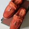 LORO PIANA Babouche Charms Walk in Silky Suede
