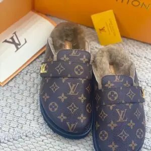 Louis Vuitton Inspired Monogram Slippers