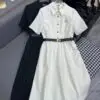 MIU MIU Chinese Style Beach Shirt Dress