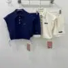 MIU MIU Crazy Penguin Trendy Half Sleeves Top
