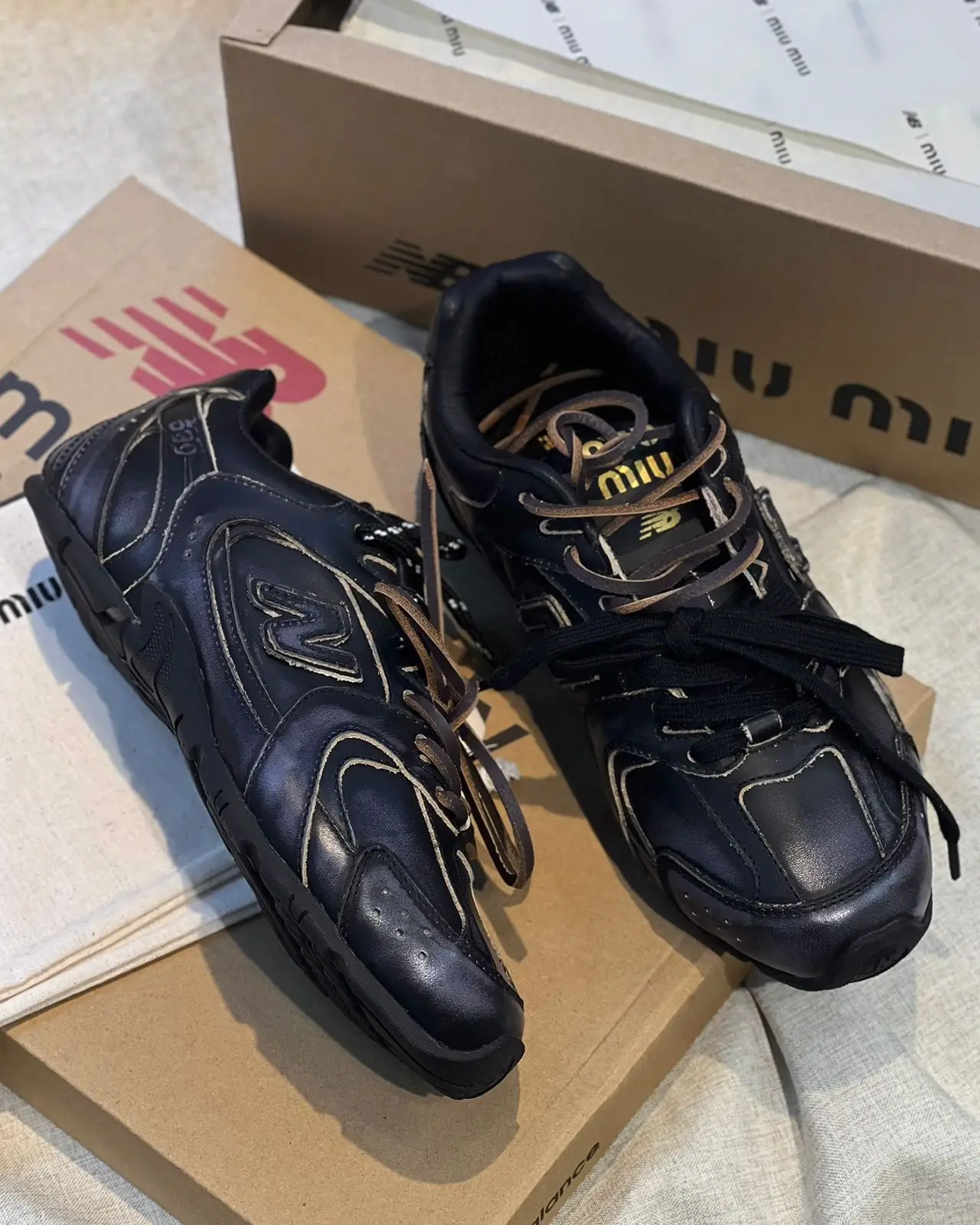 MIU MIU x New Balance Leather Sneakers MIU MIU x New Balance Leather Sneakers