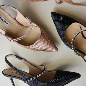 MIU MIU Leather Heeled Sandals