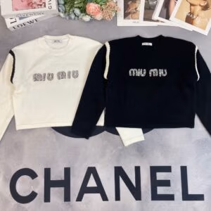 MIU MIU Luxury Knitted Embellished Sweater