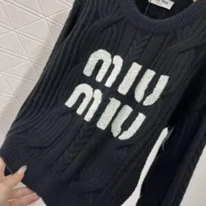 MIU MIU Cable Knit Sweater
