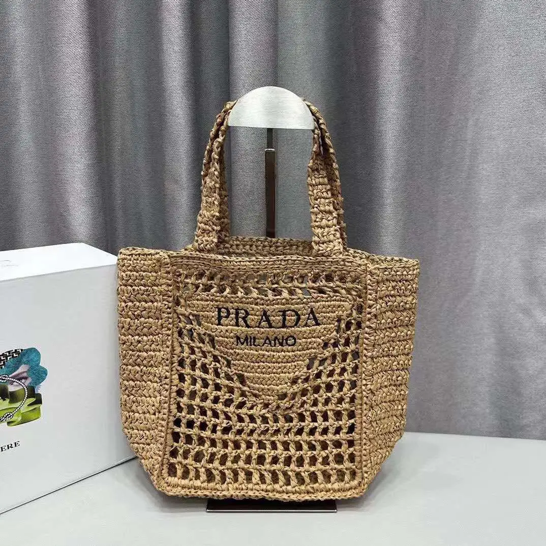 PRADA Raffia Tote Bag PRADA Raffia Tote Bag