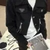 PRADA Slim-Fit Trench-Style Blazer Jacket