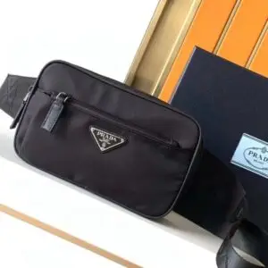 Prada Black Re-Nylon Messenger Bag
