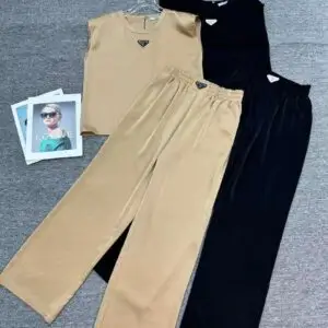 PRADA Cropped Top & Pants Set