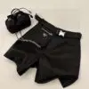 PRADA Belted Technical-Twill Swim Shorts – Black
