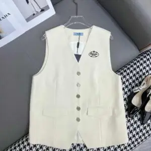 PRADA Wool Blend Knitted Vest Top