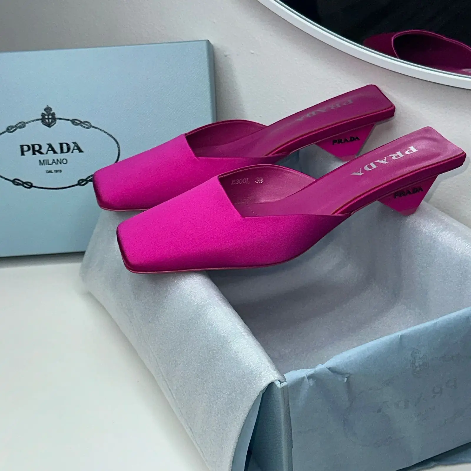 PRADA Satin Mules PRADA Satin Mules