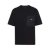 Prada Re-Nylon and jersey T-shirt