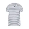 Prada Triangle-logo Stripe-print T-shirt