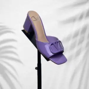 VALENTINO VLogo Patent Leather Mules